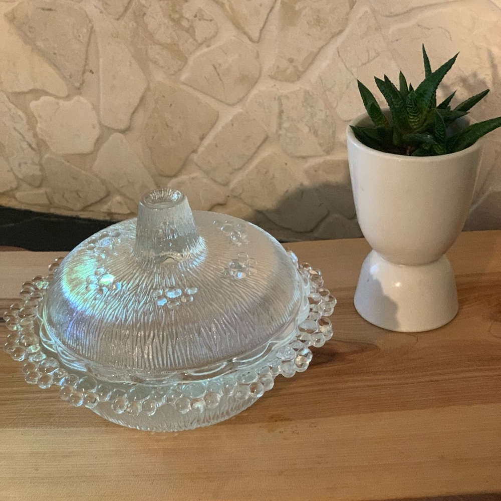MASSERINI BAROCCO | Textured Glass Bowl With Lid